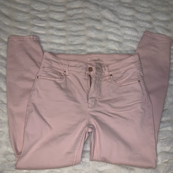 White House Black Market Denim - White House Black Market Pink Jeans